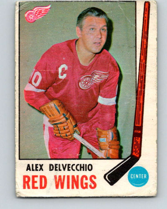 1969-70 O-Pee-Chee #157 Alex Delvecchio  Detroit Red Wings  V1641