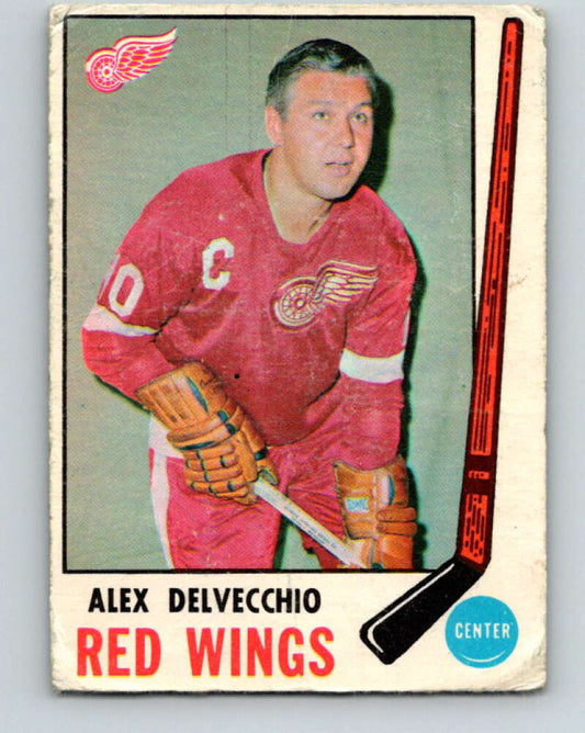 1969-70 O-Pee-Chee #157 Alex Delvecchio  Detroit Red Wings  V1642