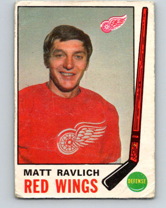 1969-70 O-Pee-Chee #161 Matt Ravlich  Detroit Red Wings  V1662