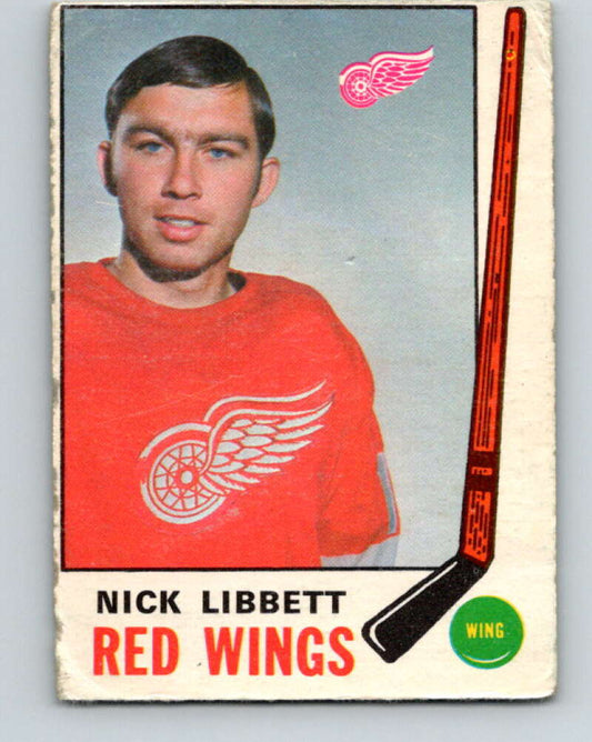 1969-70 O-Pee-Chee #162 Nick Libett  RC Rookie Detroit Red Wings  V1667