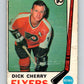 1969-70 O-Pee-Chee #173 Dick Cherry  RC Rookie Philadelphia Flyers  V1722