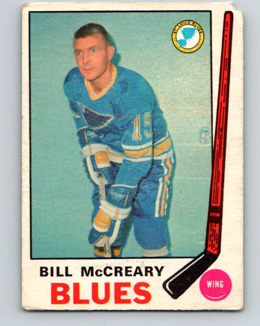 1969-70 O-Pee-Chee #181 Bill McCreary  St. Louis Blues  V1760