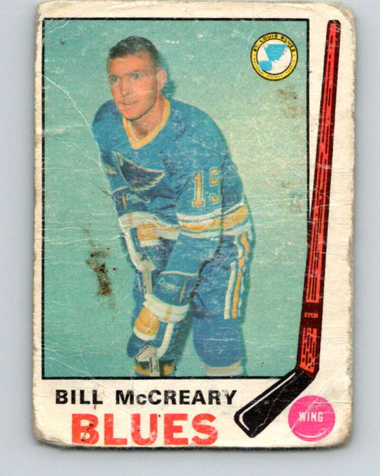 1969-70 O-Pee-Chee #181 Bill McCreary  St. Louis Blues  V1762