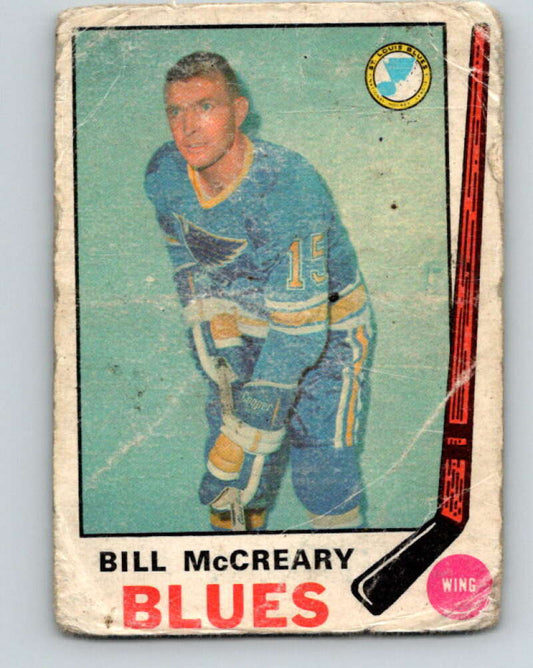 1969-70 O-Pee-Chee #181 Bill McCreary  St. Louis Blues  V1763