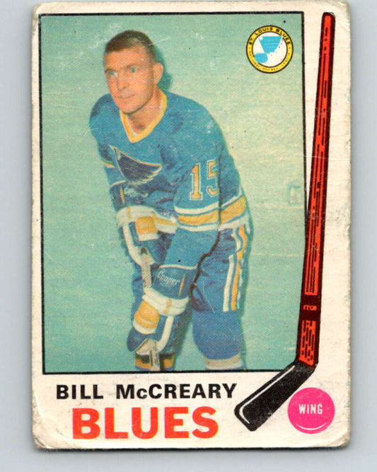 1969-70 O-Pee-Chee #181 Bill McCreary  St. Louis Blues  V1765