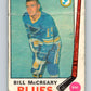 1969-70 O-Pee-Chee #181 Bill McCreary  St. Louis Blues  V1766