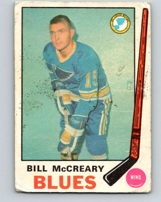 1969-70 O-Pee-Chee #181 Bill McCreary  St. Louis Blues  V1767