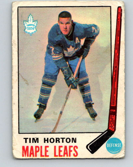 1969-70 O-Pee-Chee #182 Tim Horton  Toronto Maple Leafs  V1768