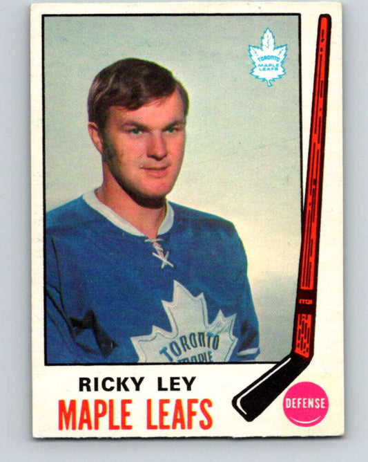 1969-70 O-Pee-Chee #183 Rick Ley  RC Rookie Toronto Maple Leafs  V1770