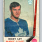 1969-70 O-Pee-Chee #183 Rick Ley  RC Rookie Toronto Maple Leafs  V1774