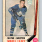 1969-70 O-Pee-Chee #184 Wayne Carleton  Toronto Maple Leafs  V1777