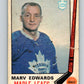 1969-70 O-Pee-Chee #185 Marv Edwards  RC Rookie Toronto Maple Leafs  V1787