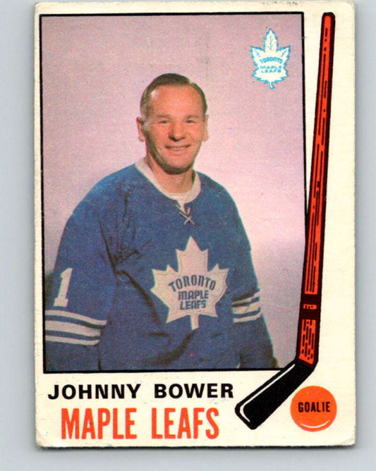 1969-70 O-Pee-Chee #187 Johnny Bower  Toronto Maple Leafs  V1794