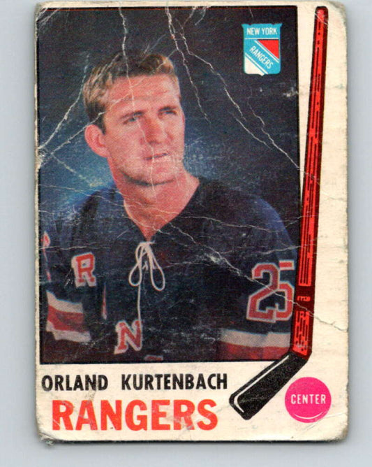 1969-70 O-Pee-Chee #188 Orland Kurtenbach  New York Rangers  V1813