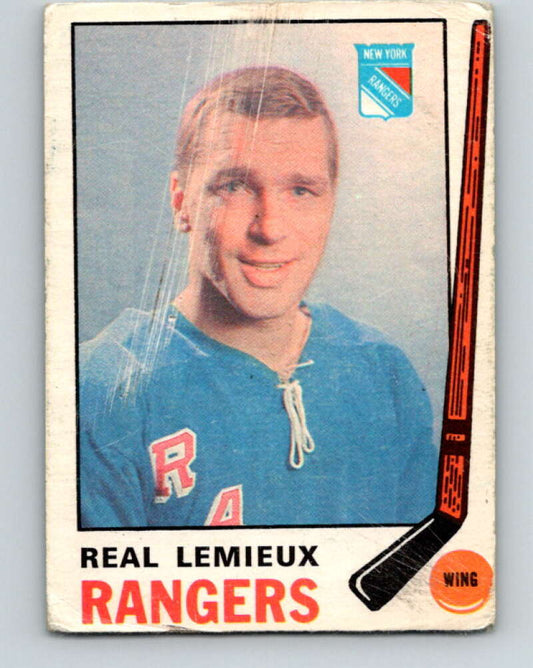 1969-70 O-Pee-Chee #190 Real Lemieux  New York Rangers  V1827