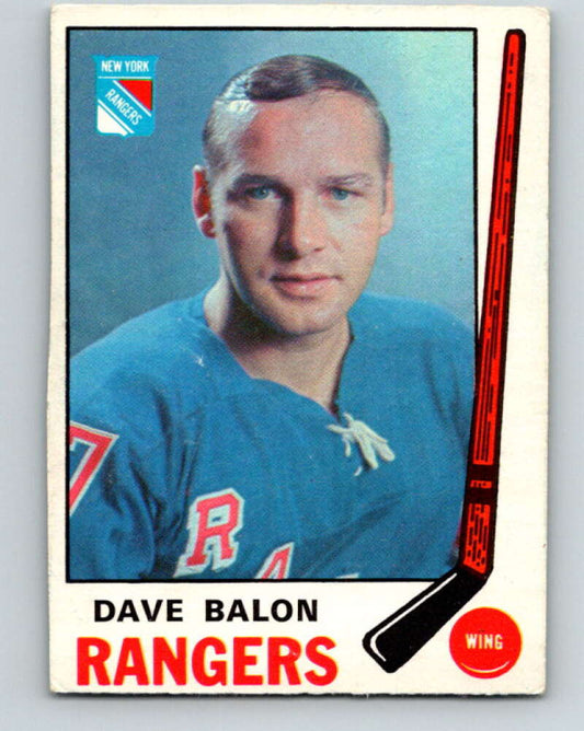 1969-70 O-Pee-Chee #191 Dave Balon  New York Rangers  V1829