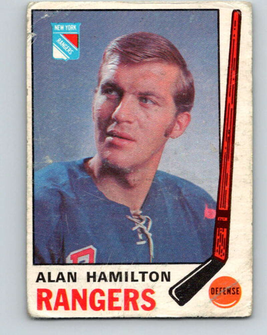 1969-70 O-Pee-Chee #192 Al Hamilton  New York Rangers  V1832