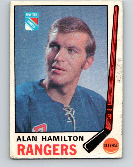 1969-70 O-Pee-Chee #192 Al Hamilton  New York Rangers  V1836