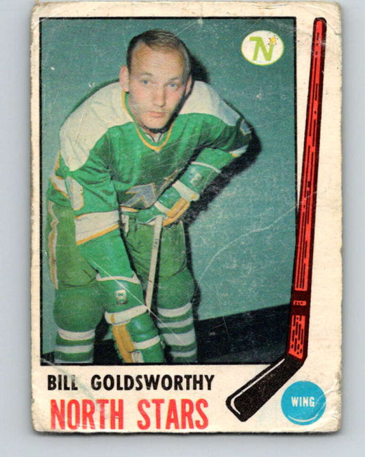 1969-70 O-Pee-Chee #195 Bill Goldsworthy  Minnesota North Stars  V1845