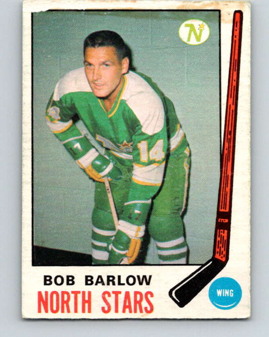 1969-70 O-Pee-Chee #196 Bob Barlow  RC Rookie Minnesota North Stars  V1849