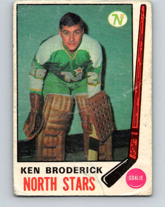 1969-70 O-Pee-Chee #197 Ken Broderick  RC Rookie North Stars  V1851