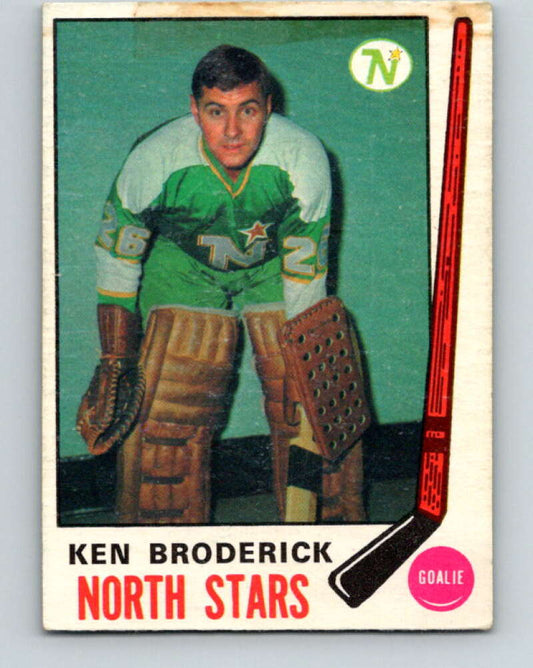 1969-70 O-Pee-Chee #197 Ken Broderick  RC Rookie  North Stars  V1852