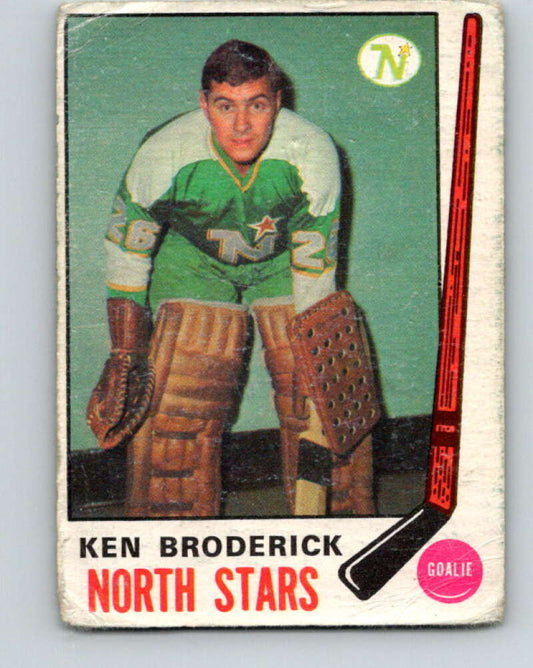 1969-70 O-Pee-Chee #197 Ken Broderick  RC Rookie  North Stars  V1853