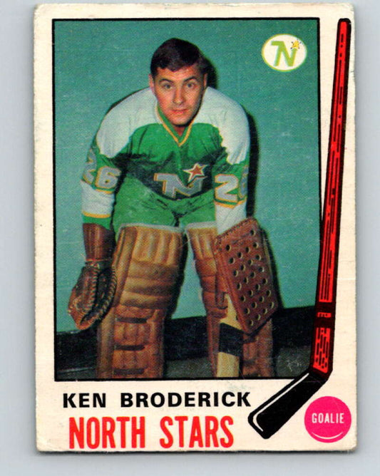 1969-70 O-Pee-Chee #197 Ken Broderick  RC Rookie  North Stars  V1855