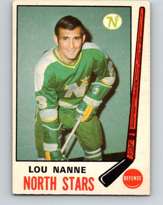 1969-70 O-Pee-Chee #198 Lou Nanne  RC Rookie Minnesota North Stars  V1858
