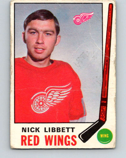 1969-70 O-Pee-Chee #162 Nick Libett  RC Rookie Detroit Red Wings  V1669