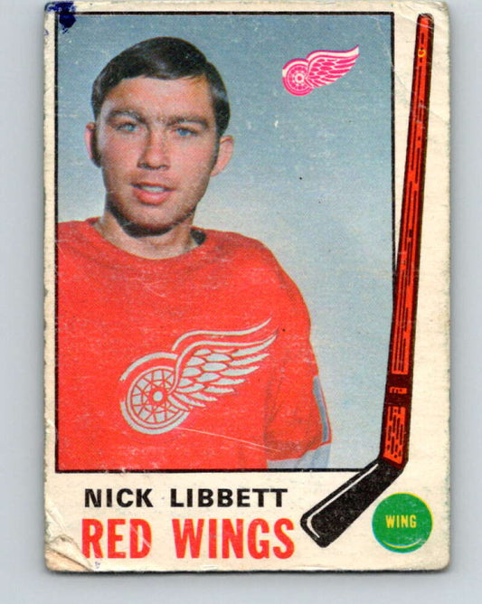 1969-70 O-Pee-Chee #162 Nick Libett  RC Rookie Detroit Red Wings  V1671