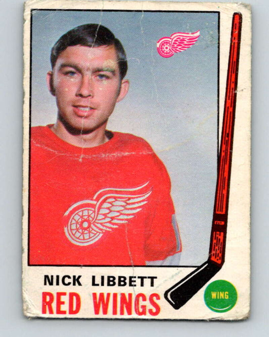 1969-70 O-Pee-Chee #162 Nick Libett  RC Rookie Detroit Red Wings  V1673