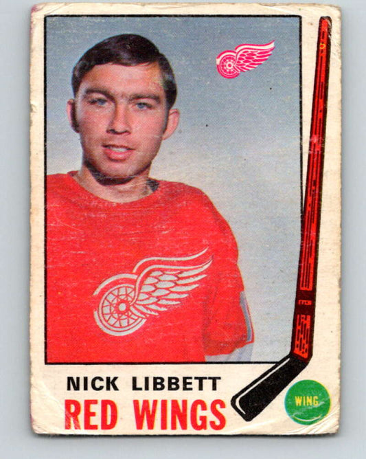 1969-70 O-Pee-Chee #162 Nick Libett  RC Rookie Detroit Red Wings  V1674