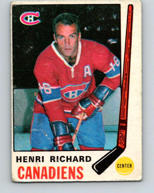 1969-70 O-Pee-Chee #163 Henri Richard  Montreal Canadiens  V1675
