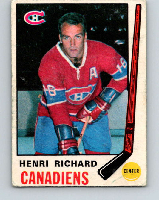 1969-70 O-Pee-Chee #163 Henri Richard  Montreal Canadiens  V1676