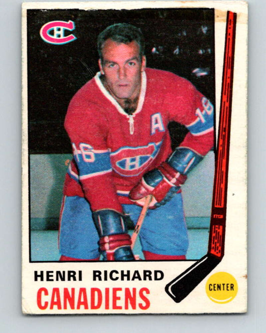 1969-70 O-Pee-Chee #163 Henri Richard  Montreal Canadiens  V1677