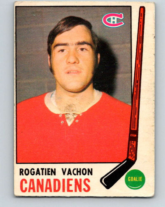 1969-70 O-Pee-Chee #165 Rogie Vachon  Montreal Canadiens  V1683