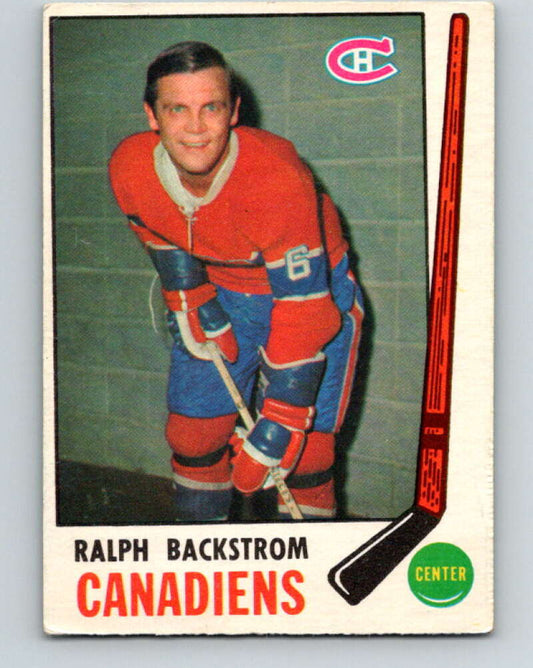 1969-70 O-Pee-Chee #166 Ralph Backstrom  Montreal Canadiens  V1684