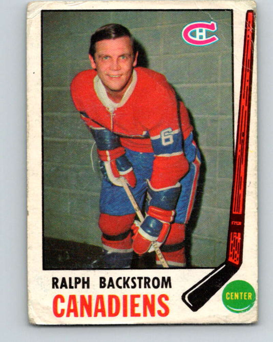 1969-70 O-Pee-Chee #166 Ralph Backstrom  Montreal Canadiens  V1685