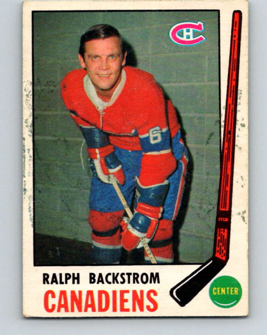 1969-70 O-Pee-Chee #166 Ralph Backstrom  Montreal Canadiens  V1687