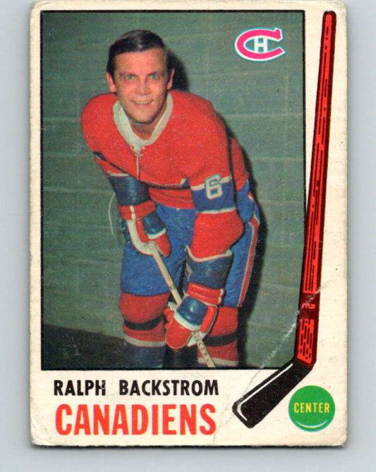 1969-70 O-Pee-Chee #166 Ralph Backstrom  Montreal Canadiens  V1688
