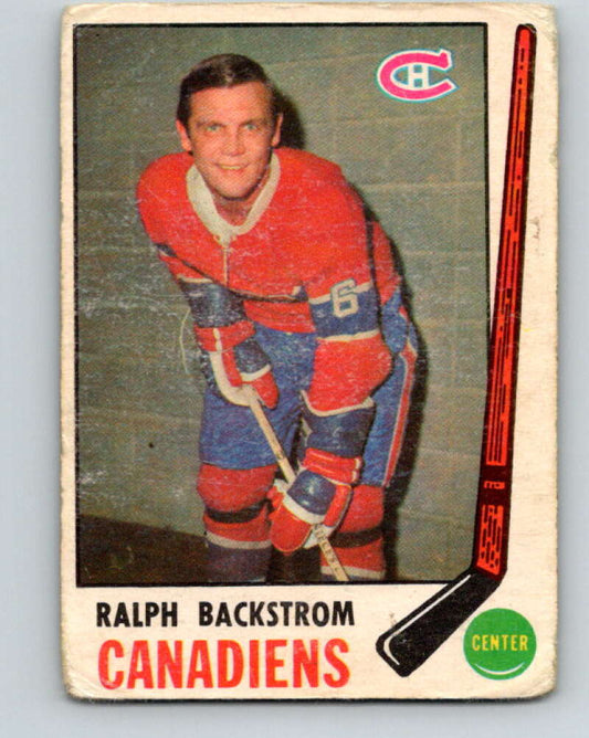 1969-70 O-Pee-Chee #166 Ralph Backstrom  Montreal Canadiens  V1689