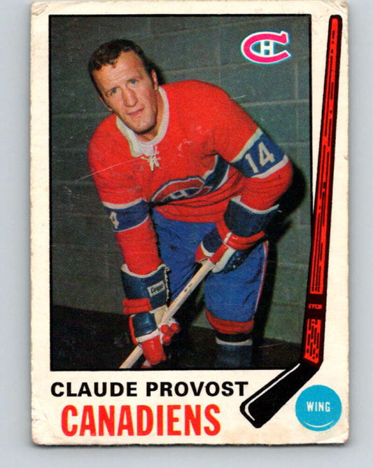 1969-70 O-Pee-Chee #167 Claude Provost  Montreal Canadiens  V1691