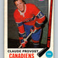 1969-70 O-Pee-Chee #167 Claude Provost  Montreal Canadiens  V1694