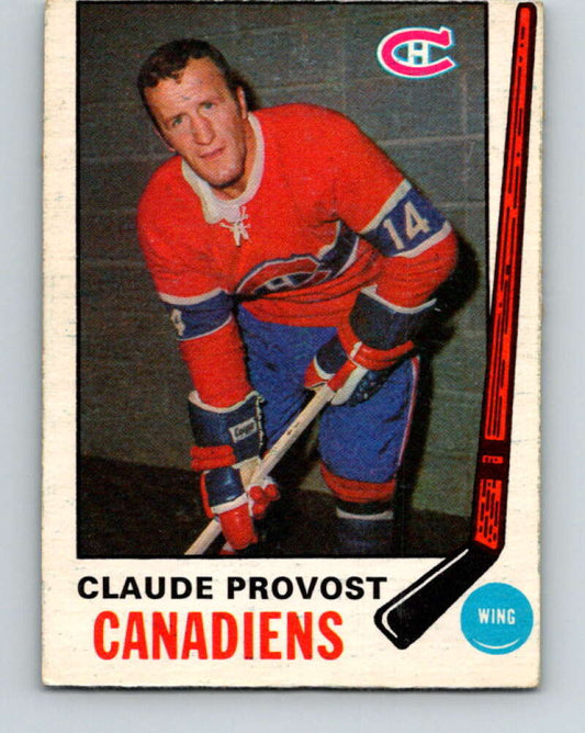 1969-70 O-Pee-Chee #167 Claude Provost  Montreal Canadiens  V1694