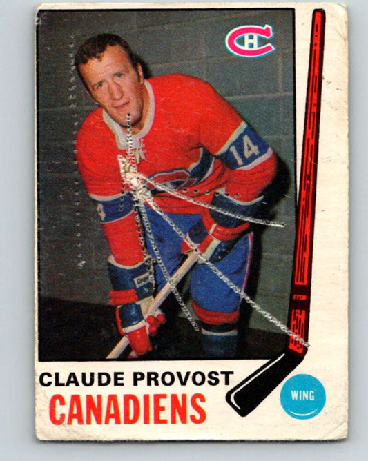 1969-70 O-Pee-Chee #167 Claude Provost  Montreal Canadiens  V1695