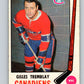 1969-70 O-Pee-Chee #168 Gilles Tremblay  Montreal Canadiens  V1698