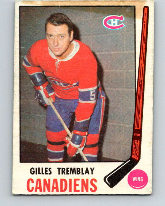 1969-70 O-Pee-Chee #168 Gilles Tremblay  Montreal Canadiens  V1702
