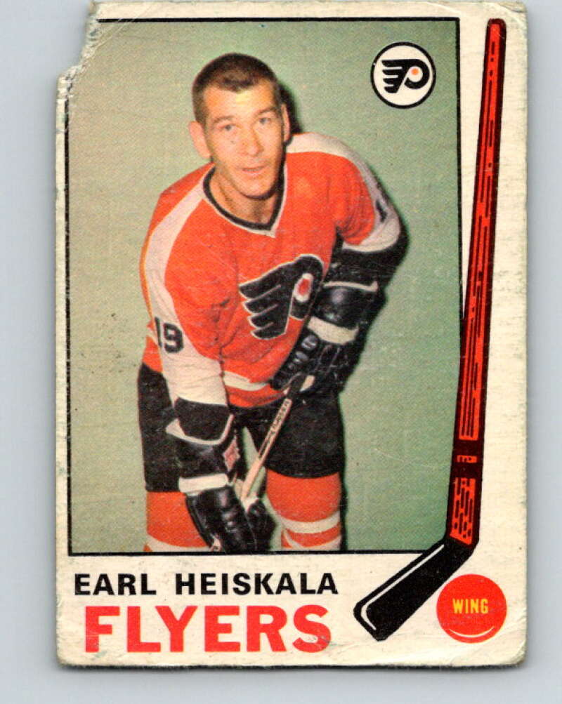 1969-70 O-Pee-Chee #170 Earl Heiskala  RC Rookie Philadelphia Flyers  V1708