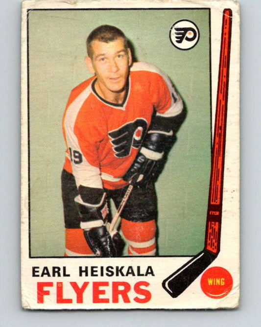 1969-70 O-Pee-Chee #170 Earl Heiskala  RC Rookie Philadelphia Flyers  V1709
